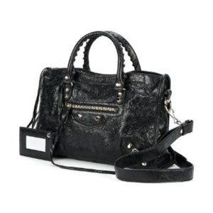 Black Classic City leather Tote bag